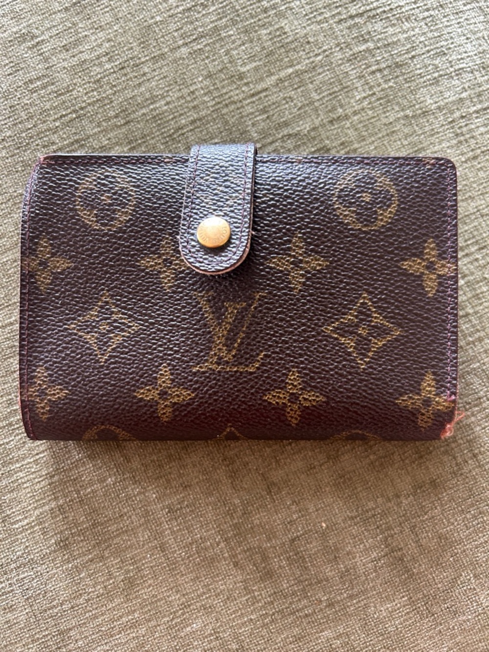 Louis Vuitton Monogram Snap Wallet with Clasp for Change, Cash & Card Holder